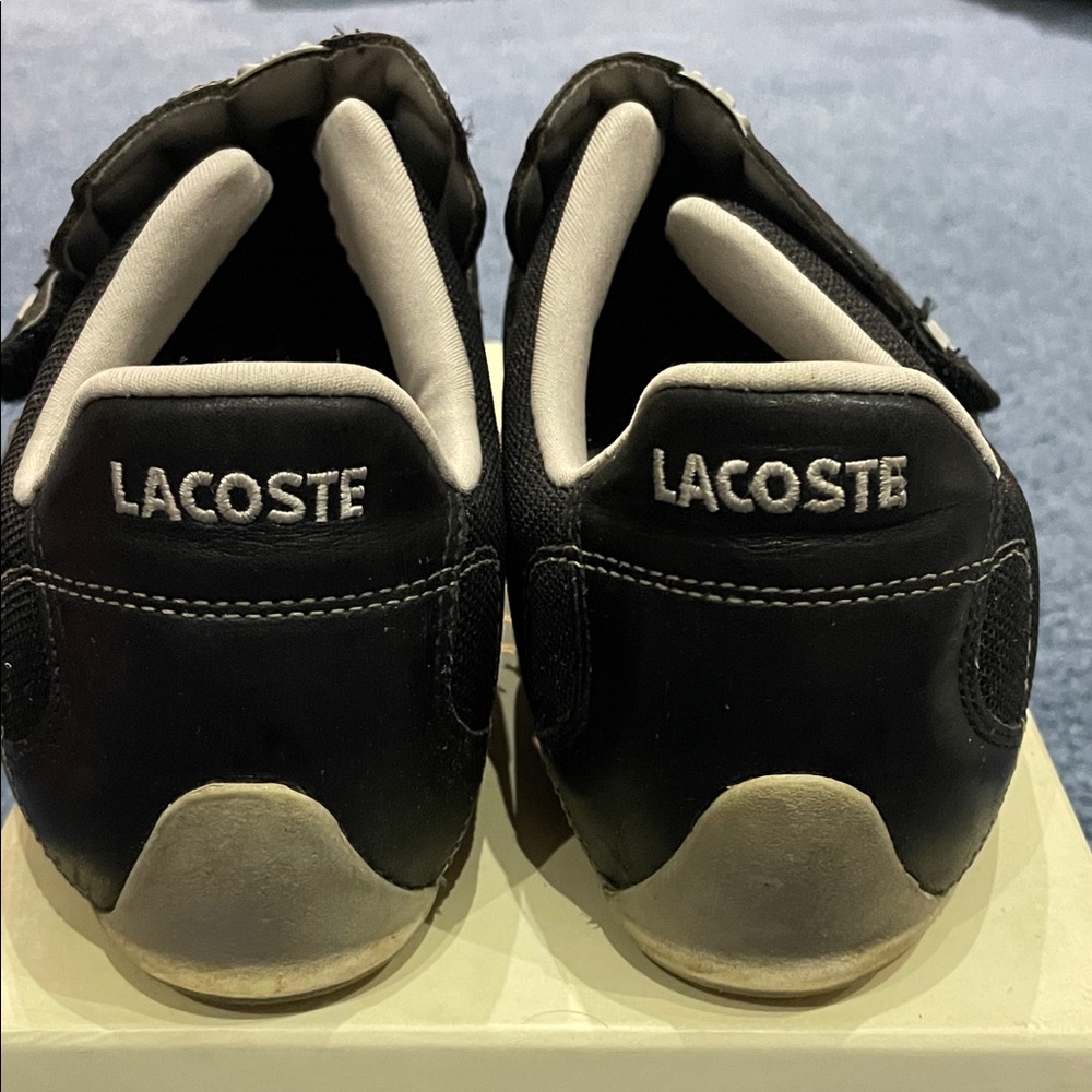 Lacoste Men's Black and Gray Sneakers - Picture 3 of 4